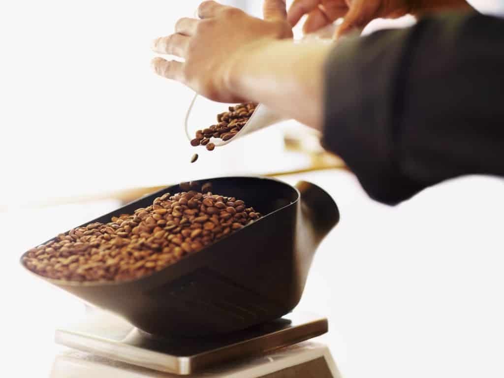 Measuring Coffee Bean Weight